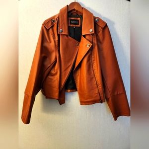 Faux Leather Moto